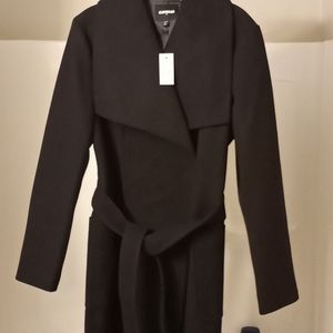 Womans woll like coat black